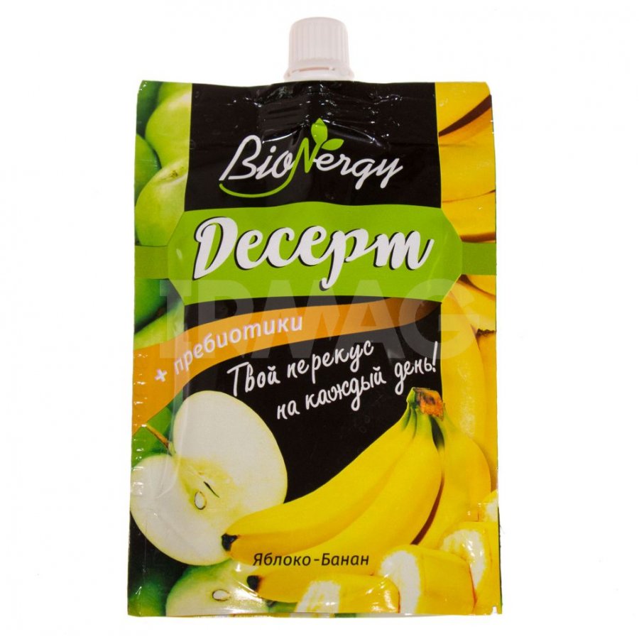 Десерт "BioNergy" фруктовый "Яблоко-банан" 140 гр (САВА) Сава