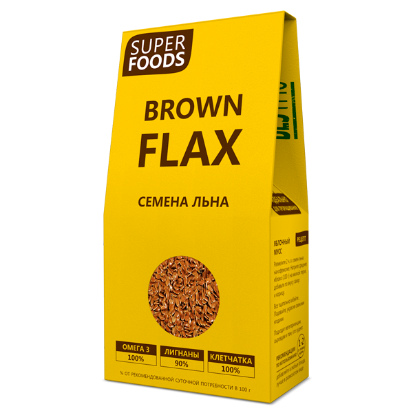 Семена льна 150 г (Brown Flax Seeds)