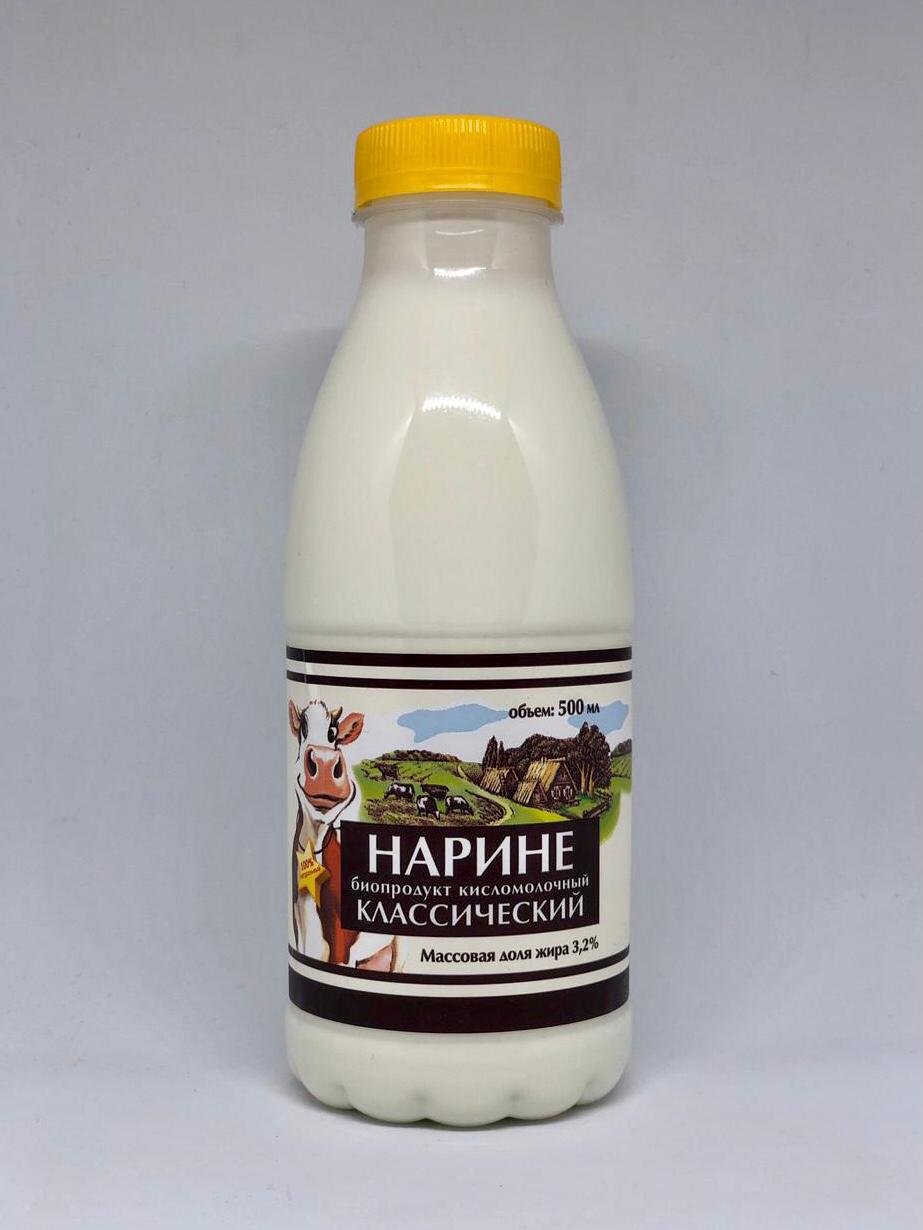 Биопродукт "Нарине" классический 3,2% 500 мл. Сибирское молоко
