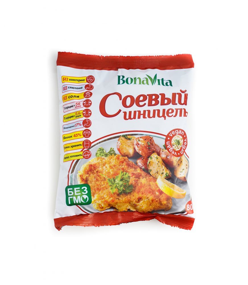 Соевое мясо "Bona Vita" Шницель ДИАДАР СИБИРЬ