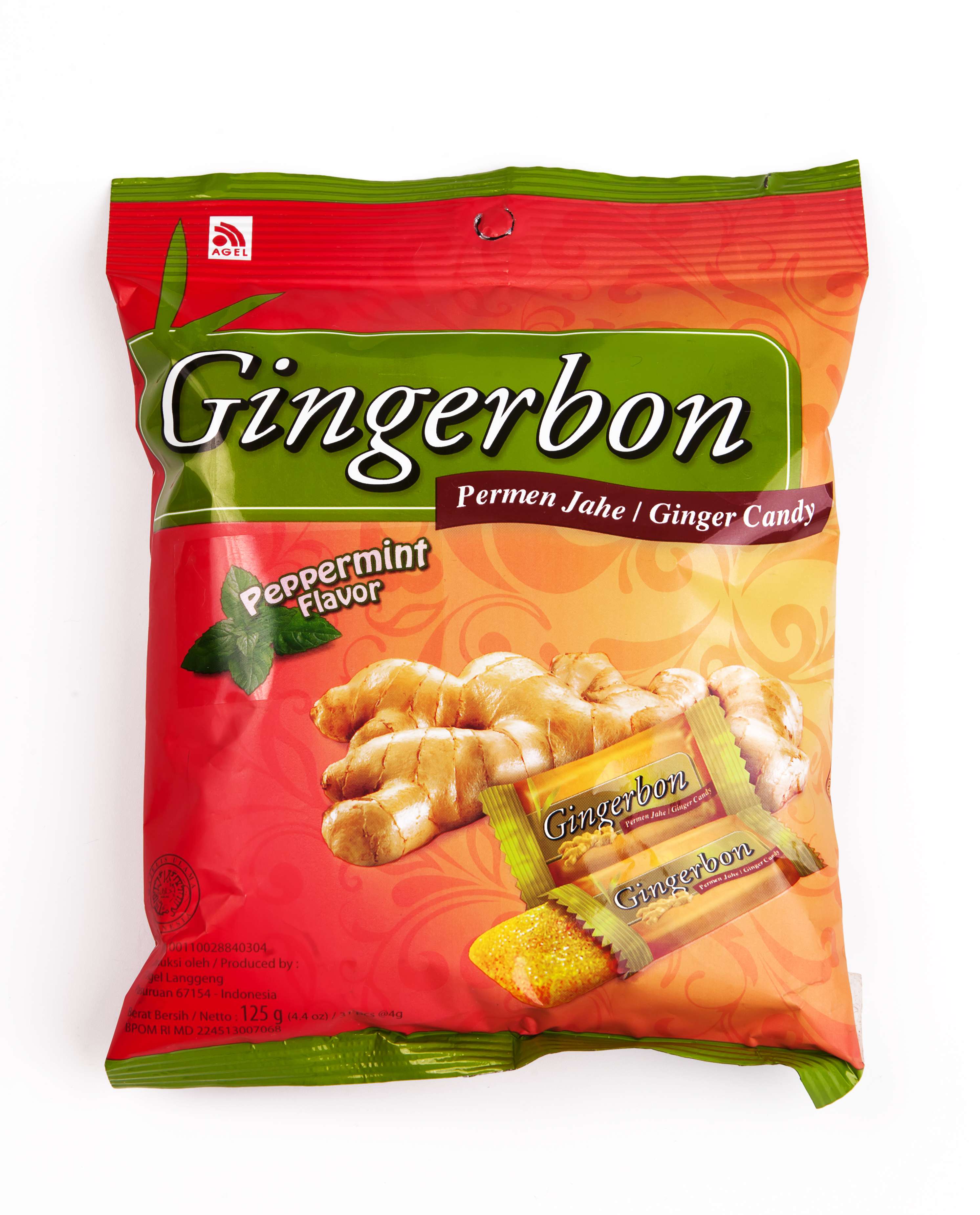 Конфеты имбирные "Gingerbon" с мятой, 125 г Разобрать