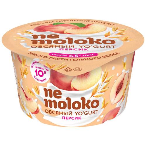 Продукт овсяный "YOGURT" персик с пробиотиками, витаминами и минеральными веществами Nemoloko