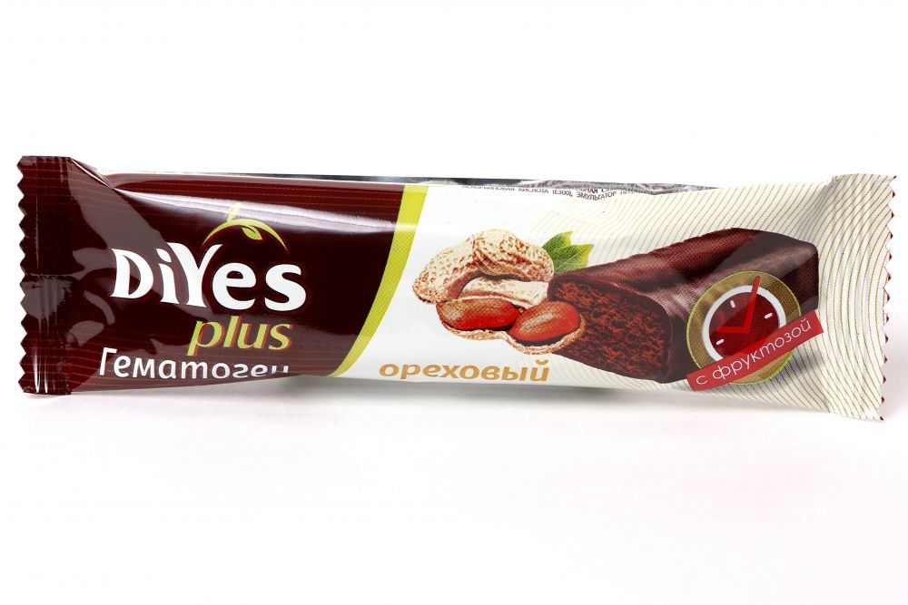 Гематоген "ДиYes+" Ореховый с фруктозой ДИАДАР СИБИРЬ