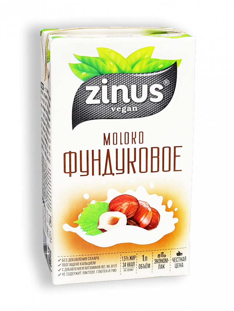 Напиток растительный фундуковый 1л ТВА Zinus Barista