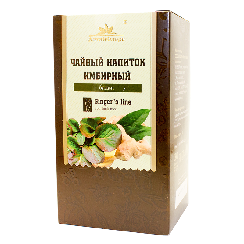 Имбирный чай с баданом Алтайская чайная компания