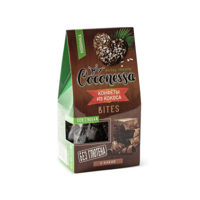 Конфеты кокосовые "Какао" Coconessa, 90 гр Casa Kubana
