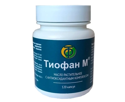 Масло растительное с антиоксидантным комплексом Тиофан М, 120 капсул по 300 мг Тиофан