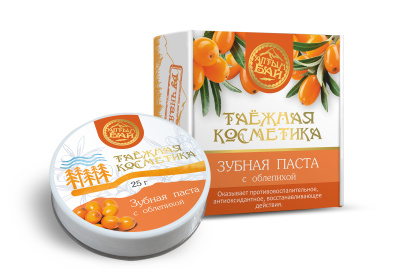 Зубная паста "С облепихой", 25 гр. Алтын Бай