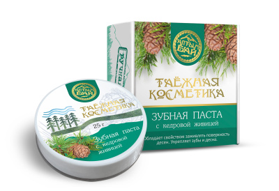 Зубная паста "С кедровой живицей", 25 гр Алтын Бай