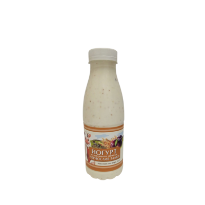 Йогурт из цельного молока чернослив-злаки 3,2% 500 гр. Сибирский продукт