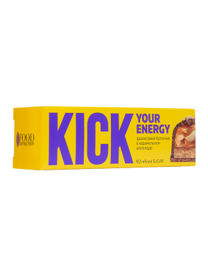 Арахисовый батончик в карамельном шоколаде KICK YOUR ENERGY KICK YOUR ENERGY
