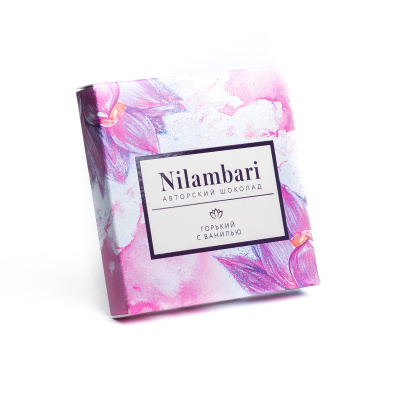 Шоколад Nilambari горький с ванилью Nilambari