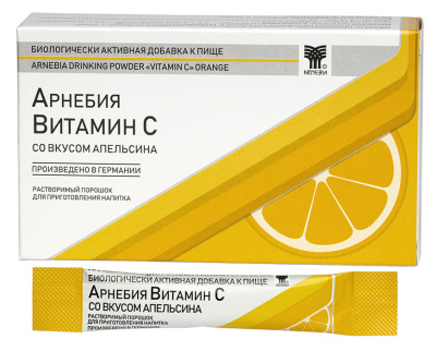 Витамин С со вкусом апельсина (порошок) пак.5 гр №10 т.м. Arnebia ARNEBIA