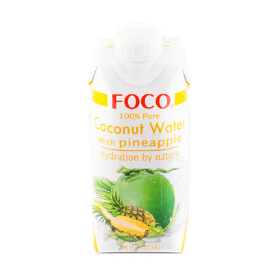 Кокосовая вода с соком ананаса &amp;quot;FOCO&amp;quot; 330 мл Tetra Pak, шт FOCO