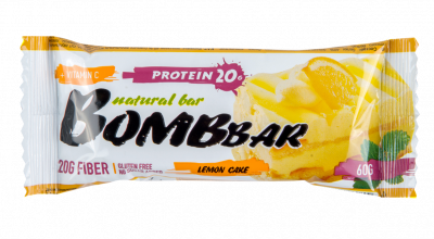 BOMBBAR протеиновый батончик 60 гр лимонный торт BOMBBAR