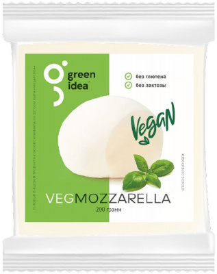 Готовый пищевой продукт на основе  крахмала со вкусом сыра &amp;quot;Моцарелла&amp;quot; &amp;quot;Green Idea&amp;quot; кусок 200г (6) Green Idea