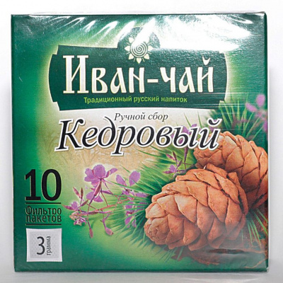 Иван-Чай " Кедровый " 10 ф/п по 3г ИВАН ДА