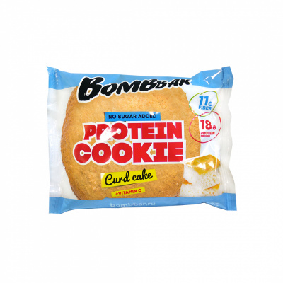 BOMBBAR печенье протеиновое 60 гр Творожный кекс BOMBBAR