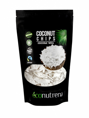 Чипсы кокосовые органические "Econutrena", 150 гр Econutren