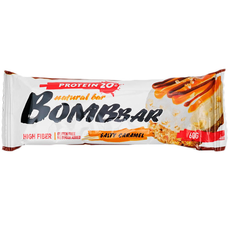 BOMBBAR протеиновый батончик 60 гр соленая карамель BOMBBAR
