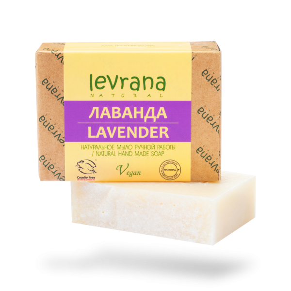 Натуральное мыло ручной работы Лаванда Levrana