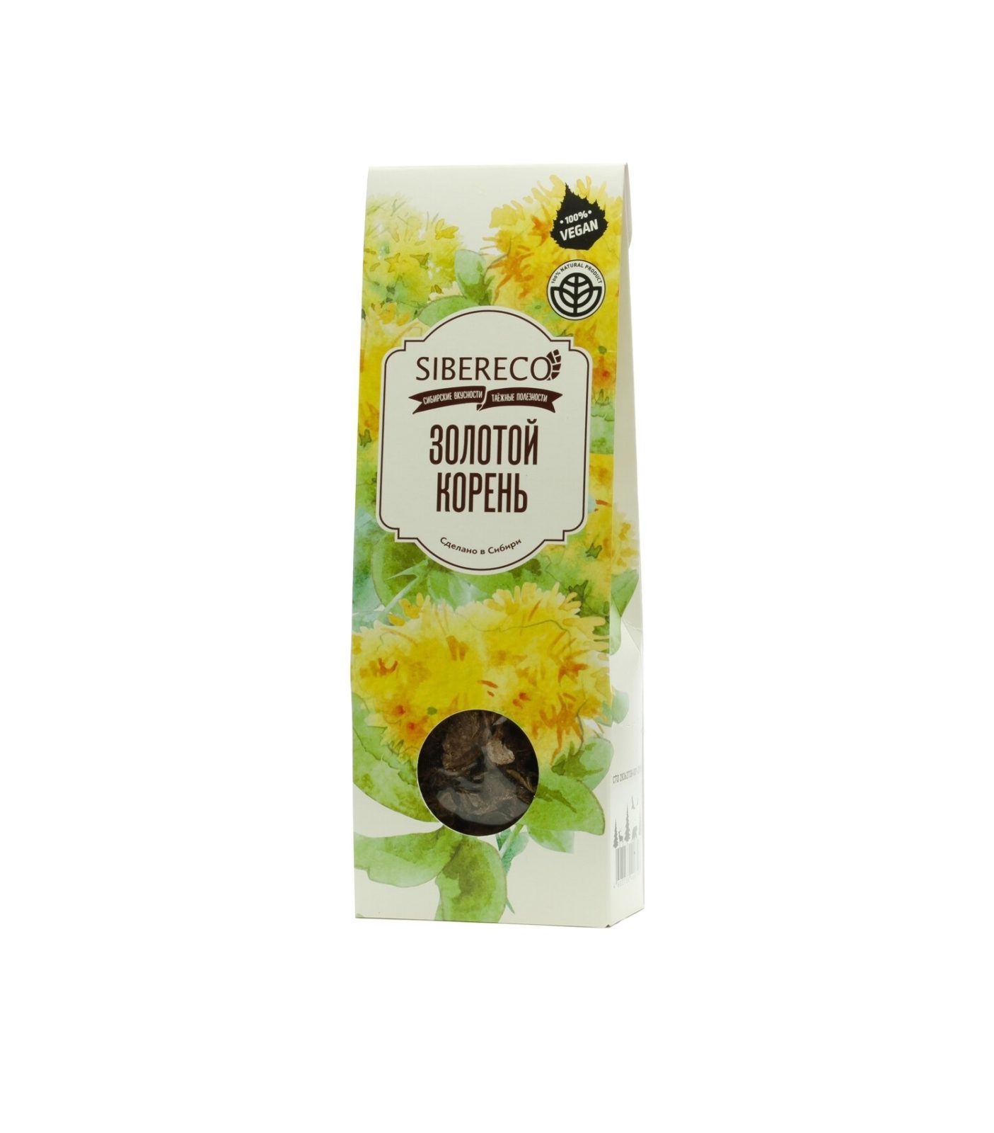 Напиток чайный из растительного сырья &quot;Золотой корень&quot; 30 гр коробка Sibereco